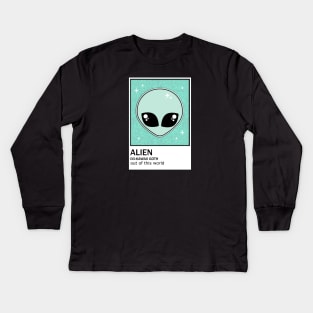 Kawaii Alien Kids Long Sleeve T-Shirt